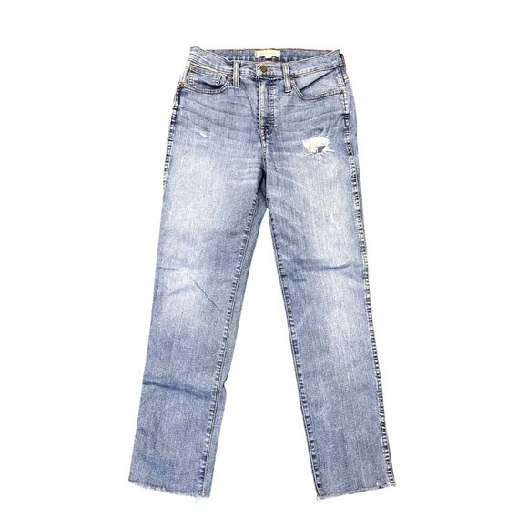 Madewell 26 Jean Denim Blue Casual Distressed Americana Coastal - Picture 1 of 5